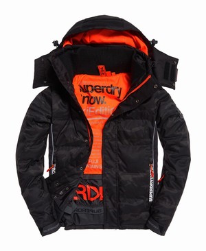 Superdry Snow Puffer Ski Férfi Kabát Szürke/Camo | RTLOI2786